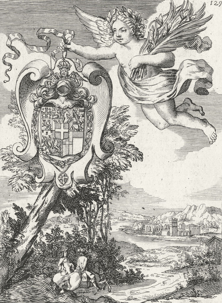 FRANCE. De Figure LXI. Savoy heraldry. Mallet 1683 old antique print picture